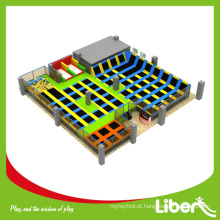 Grande 2015 Parque de Trampolim indoor barato com Foam Pit, Gymnastic Jumping Mat